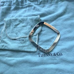 AUTHENTIC Tiffany and Co. 1837 Flat Square Bangle Size Medium